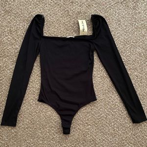Black Long Sleeve Bodysuit
